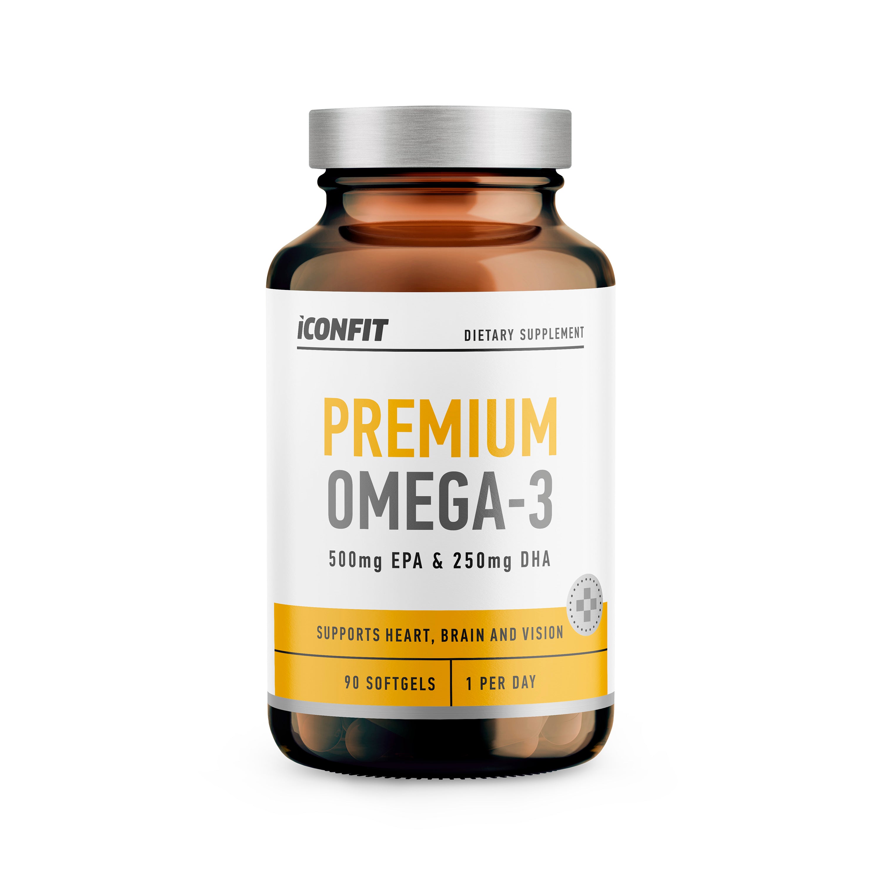 Premium Omega 3 - EPA 500mg & DHA 250mg - 90 pcs ICONFIT - ICONFIT