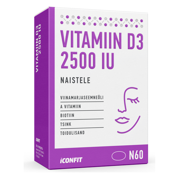 ICONFIT Витамин D3 2500 МЕ (90 капсул)